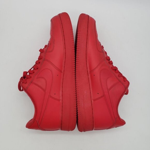 Nike Air Force 1 Mens 11.5 Triple Red Low Shoe Sneaker CW6999-600 - Picture 9 of 12